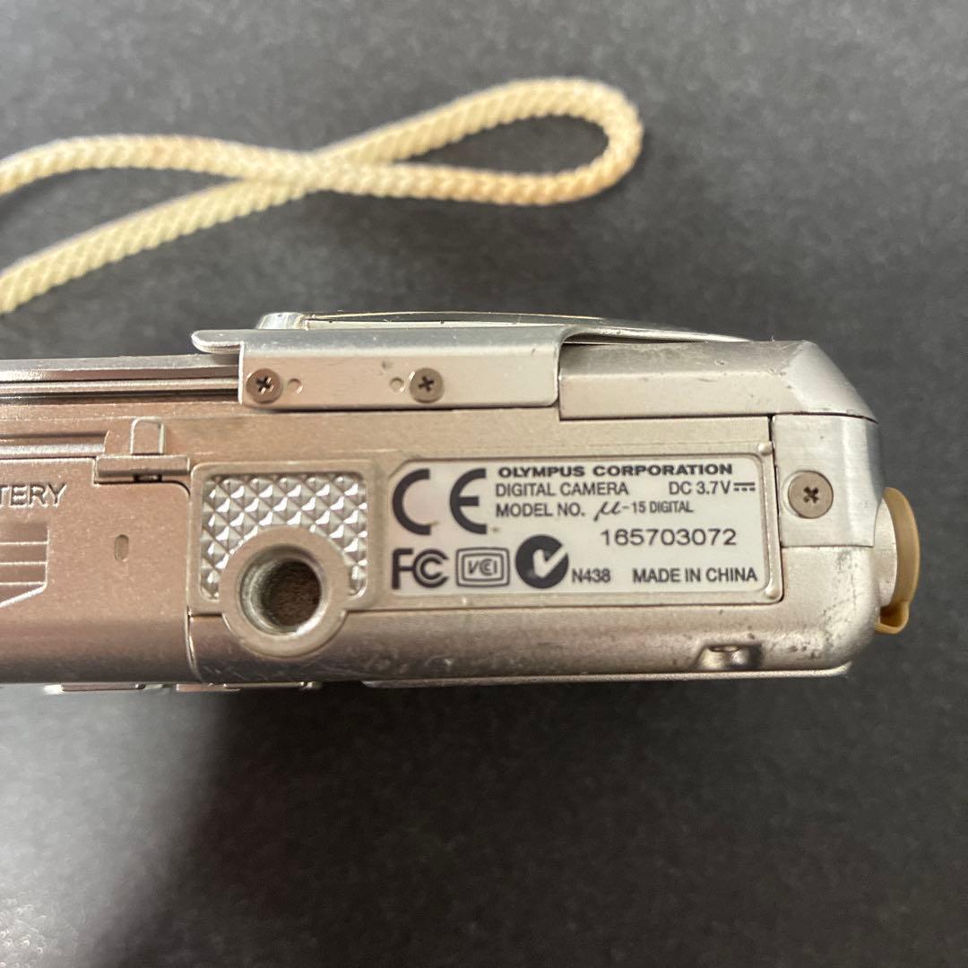 ジャンク品 OLYMPUS μ-15 オリンパス デジタルカメラ 充電池充電器