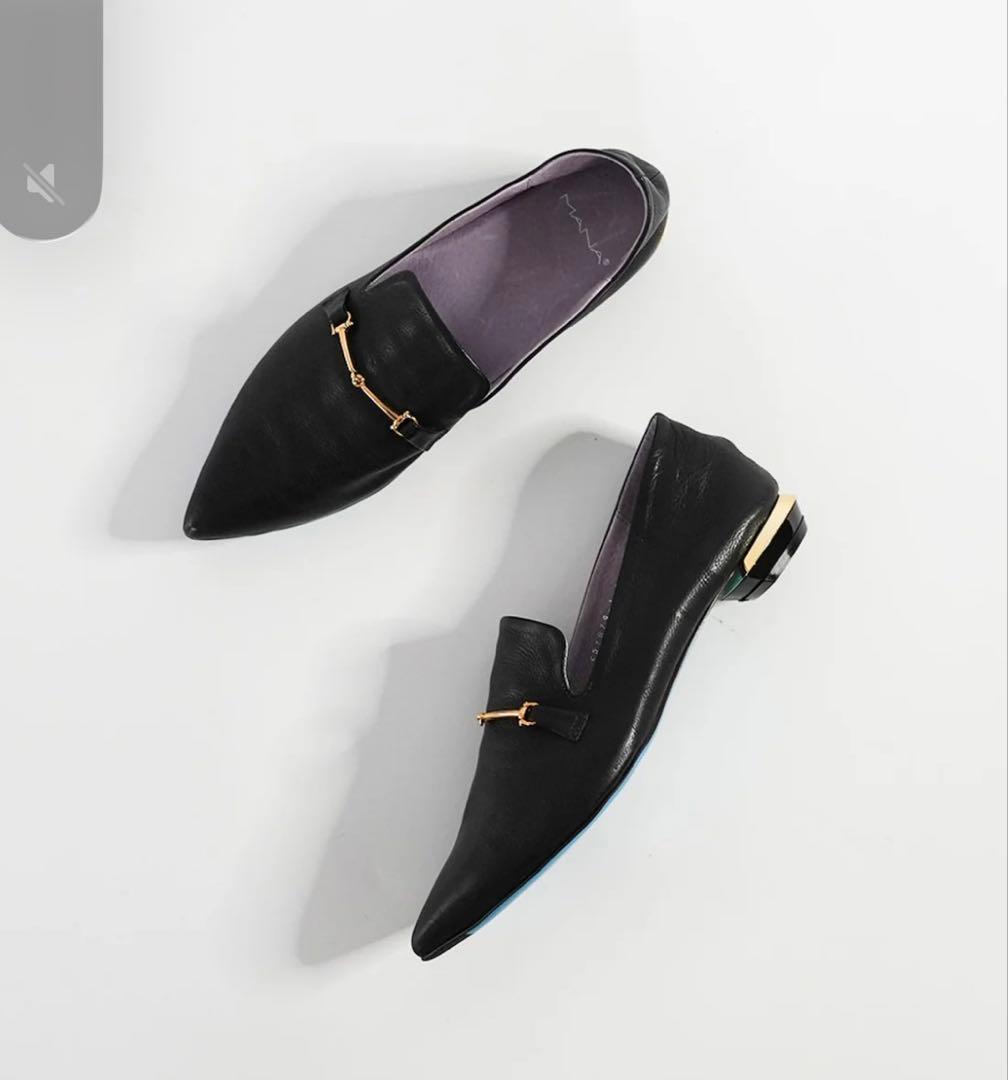 MANA ホースビットバブーシュ BLACK 39size 24.5㌢ - メルカリ