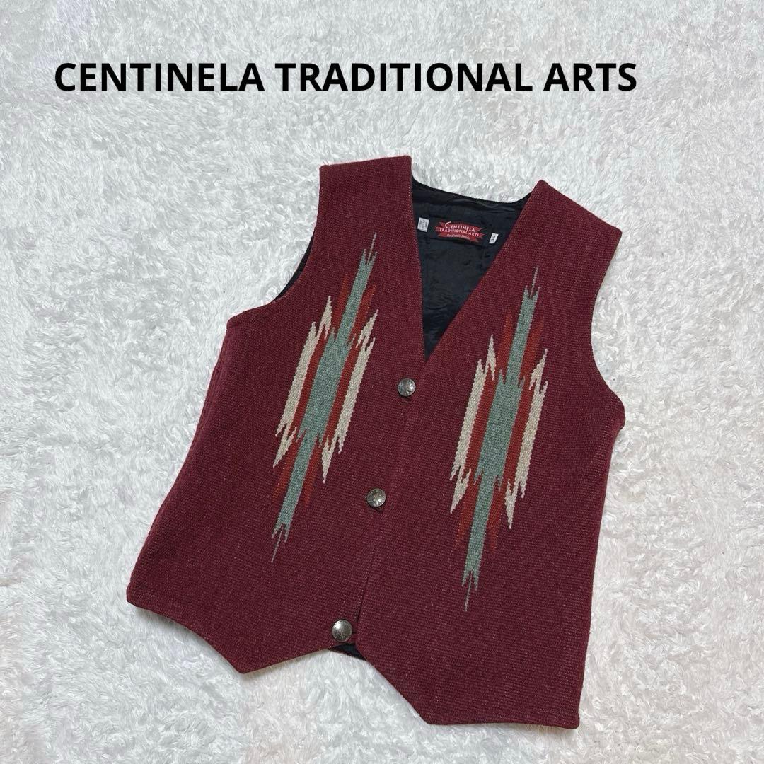 美品！CENTINELA センチネラ チマヨベスト 銀ボタン ネイティブ - メルカリ