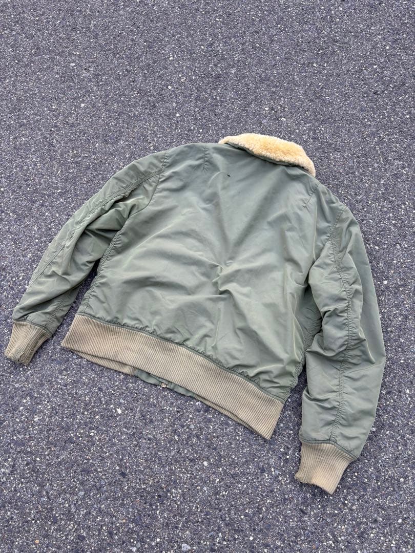 チ*イ様 00s ALPHA B-15D MA-1 フライトジャケット ボア襟 - メルカリ