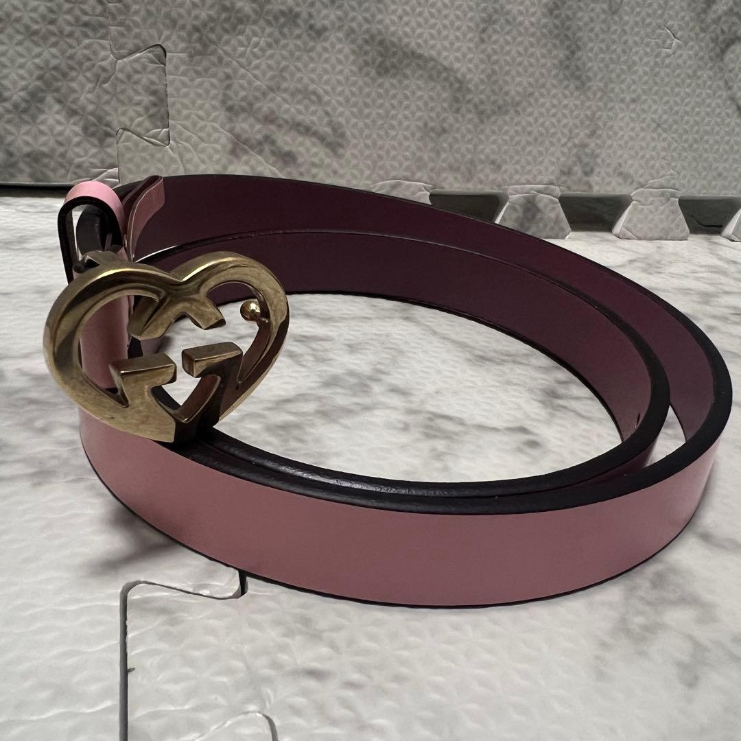 極美品✨グッチ ベルト ダブルG ハート ゴールド ピンク レザー 245883 楽天市場】グッチ ベルト ダブルG ブラック ブラウン メンズ GUCCI