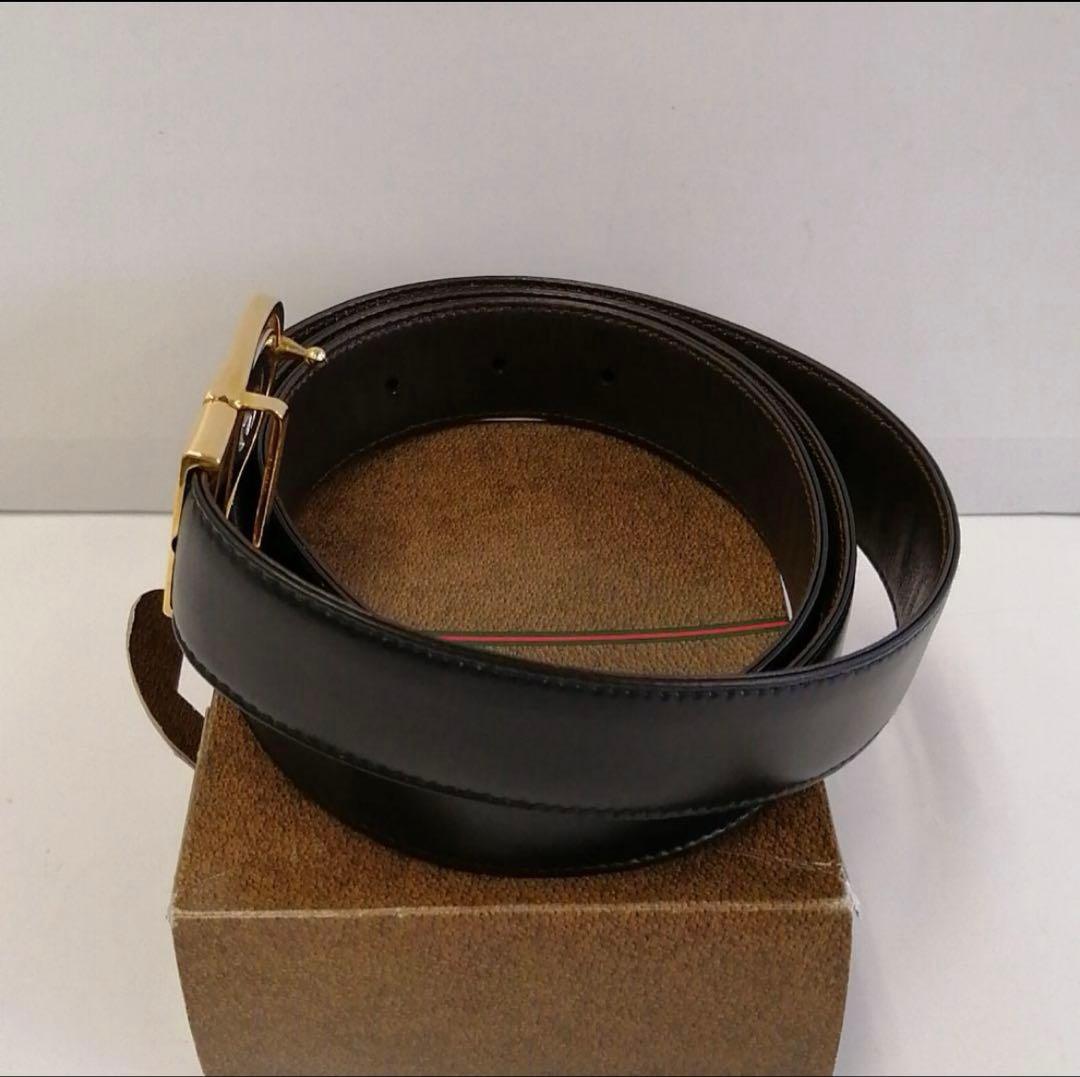 最終値下！】【未使用・極美品】【オールドグッチ】リバーシブルベルト