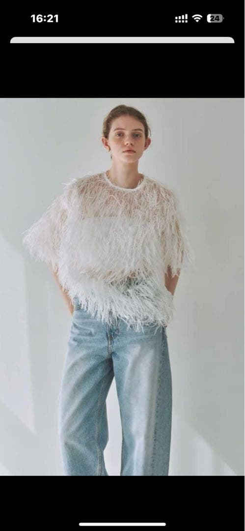 シーニュ cygne 25SS Moni フェザートップス カットソー 半袖 - メルカリ