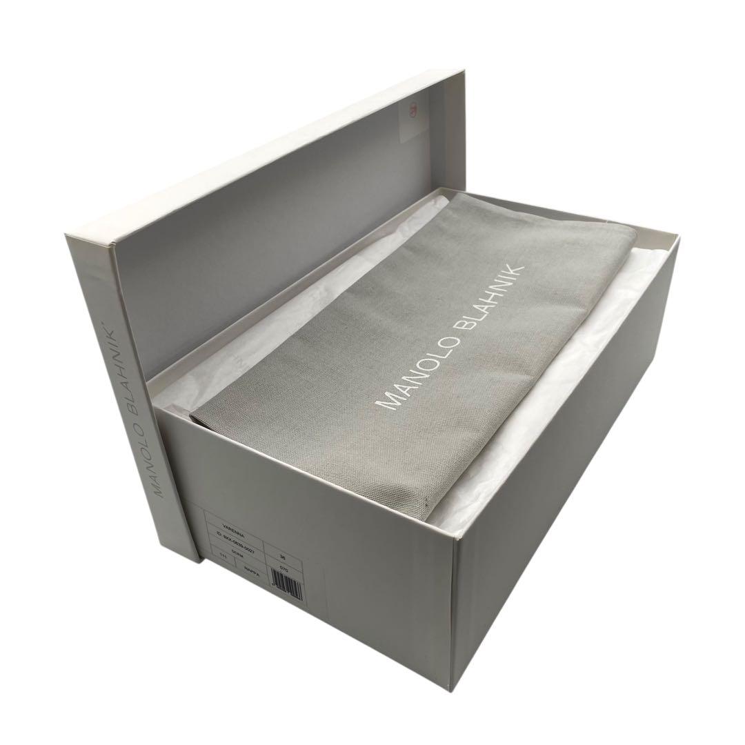 《未使用品》 マノロブラニク パンプス 本革 レザー ベージュ系 36 付属あり