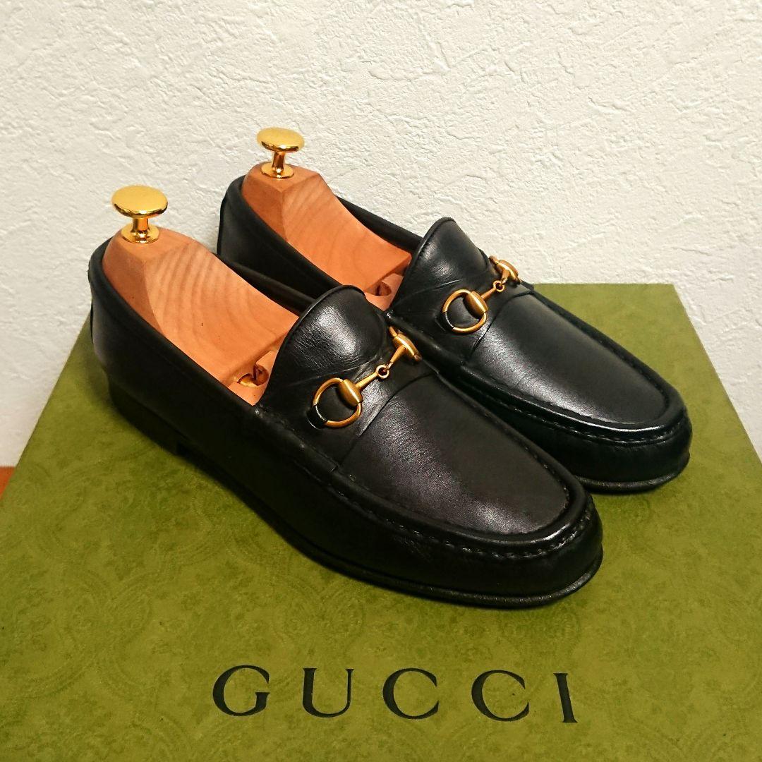 GUCCI ホースビットローファー 黒 37C - メルカリ