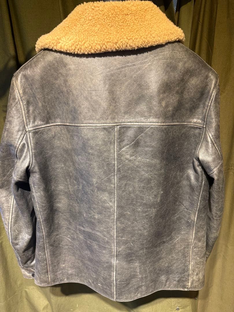 ラルフローレン ムートンレザー カーコート LEATHER CAR COAT|mercari