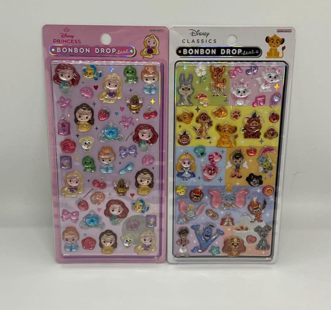ディズニー ボンボンドロップシール プリンセス クラシック2セット