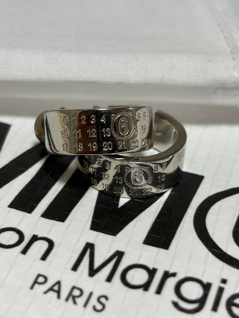 MM6 Maison Margiela　Numeric フープピアス MM6 エムエムシックス メゾンマルジェラ フープピアス Numeric Minimal