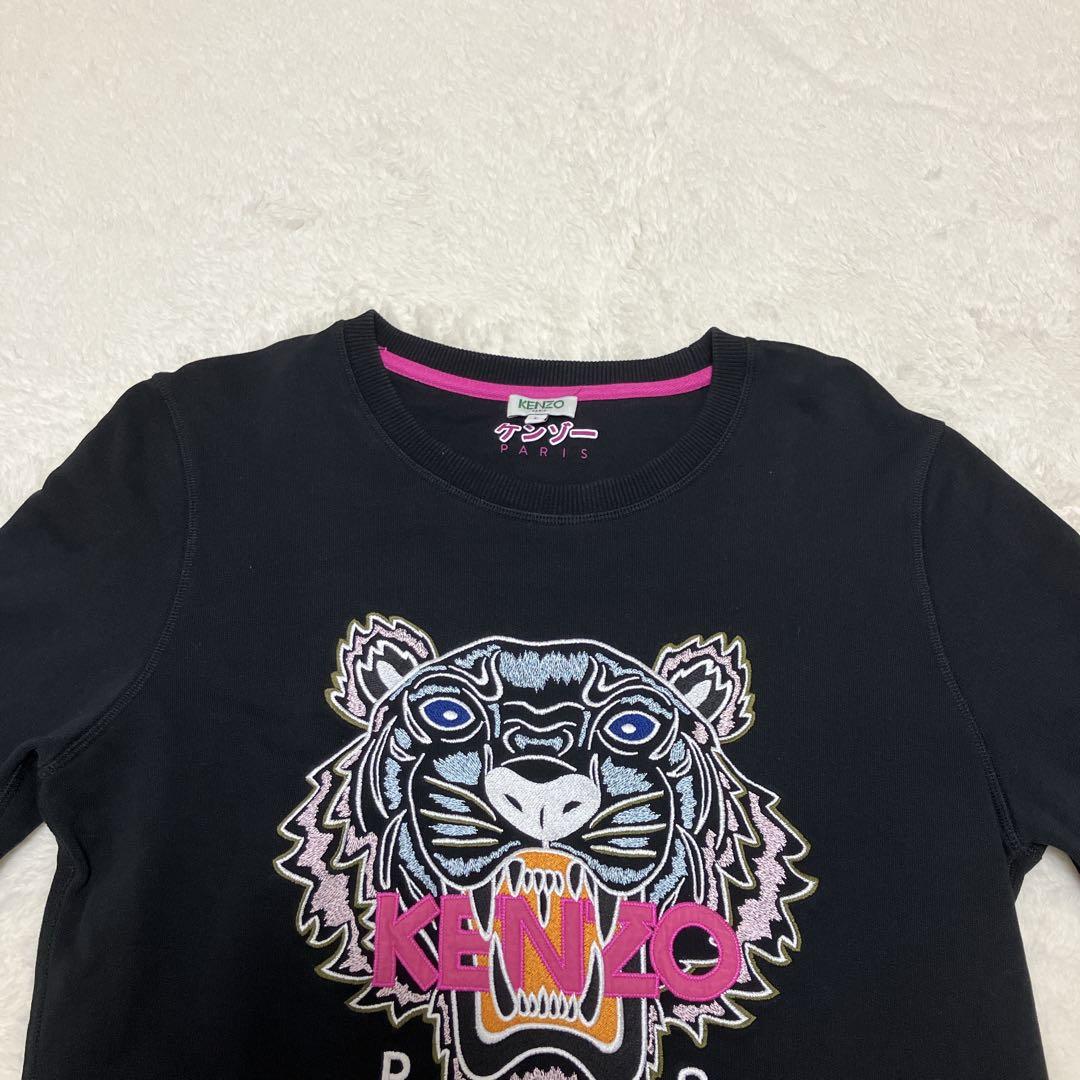 ⭐︎人気デザイン⭐︎ KENZO トレーナー 虎顔 刺繍ビッグロゴ
