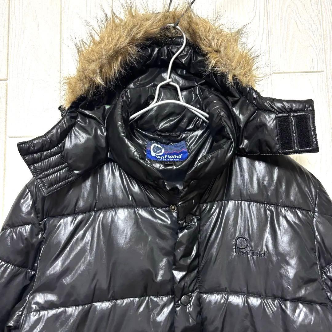 00s archive Penfield ファーダウンジャケット 黒 y2k L - メルカリ