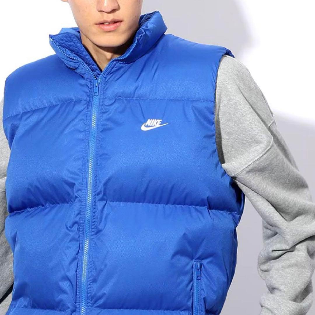 ナイキ プリマロフト ウォーター リペレント パファー ベスト ブルー