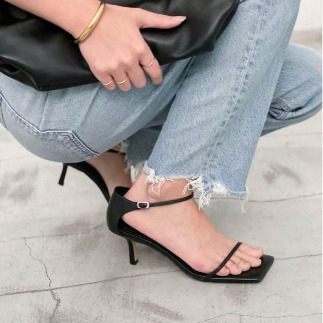 新品✨ドゥーズィエムクラス TONY BIANCO ストラップサンダル 黒 23 TONY BIANCO/トニービアンコ】 ストラップサンダル（サンダル）｜AP