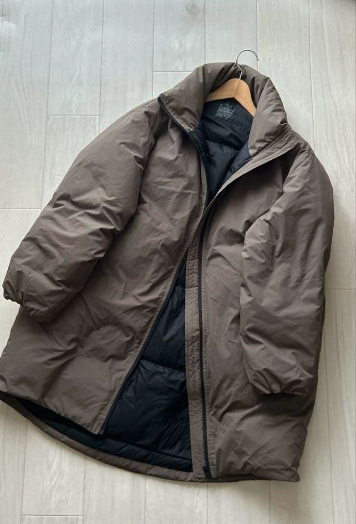 3回着 MUJI 無印良品 水を弾くスタンドカラーダウンコートオーバー