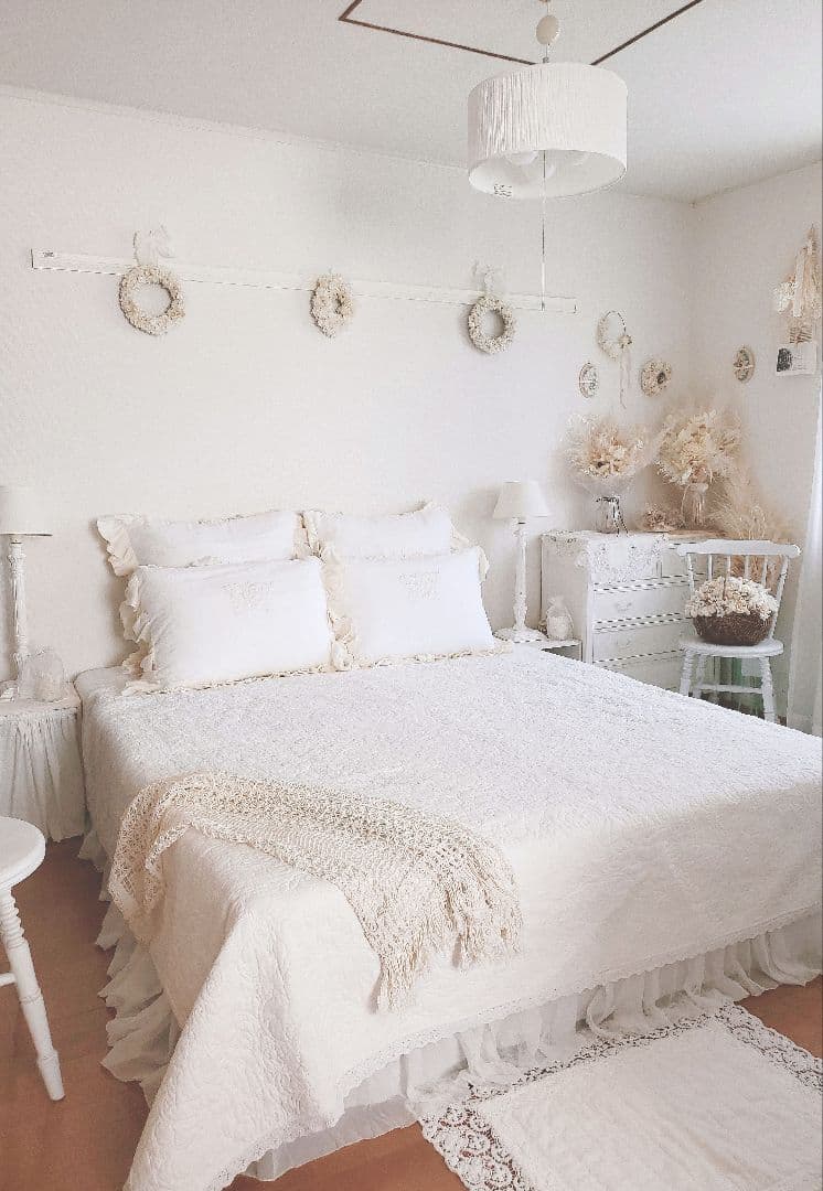 《ローラアシュレイ》ベッドカバー×2ピローケースセット