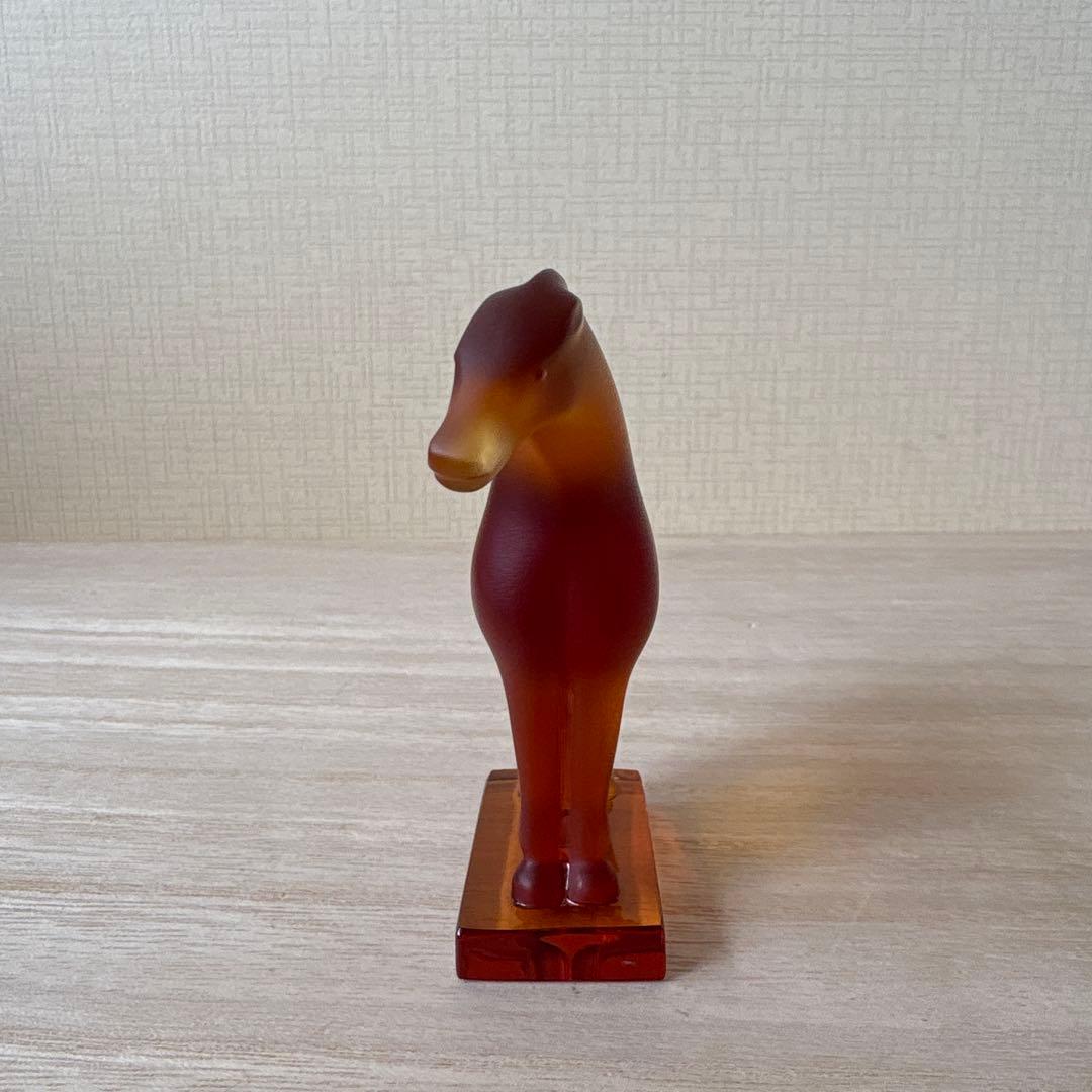 LALIQUE ガラス製馬の彫刻 ホース オブジェ 置物 インテリア雑貨