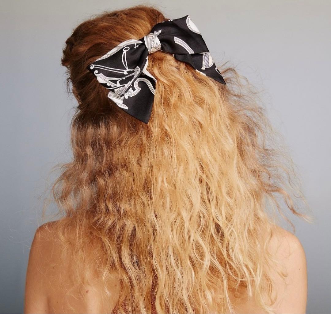 HERMES エルメス リボン バレッタ 《グルネル》 《エクスリブリス》