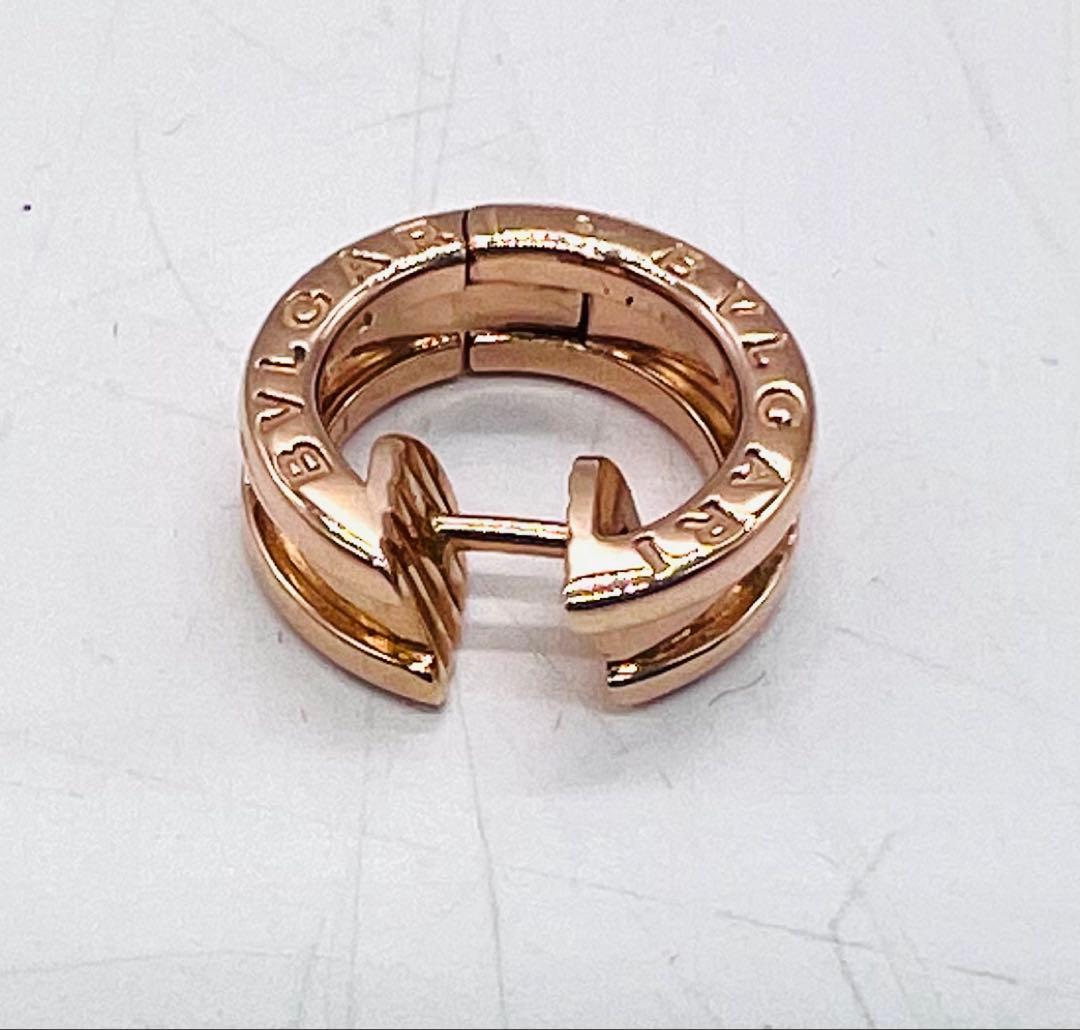 BVLGARI ブルガリ K18PG B-ZERO1 ピアス 4.1g 左耳のみ