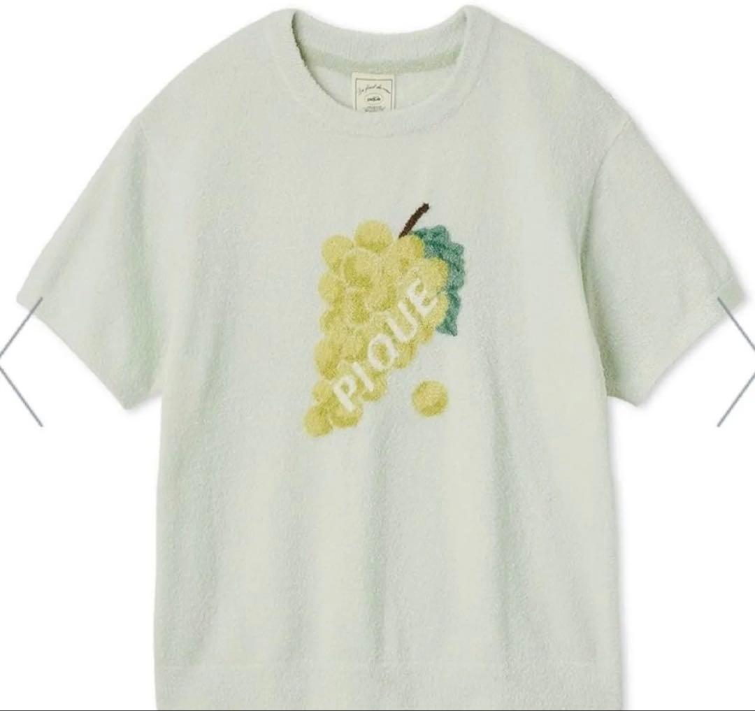 ジェラートピケ フルーツジャガードプルオーバー チェックジャガード