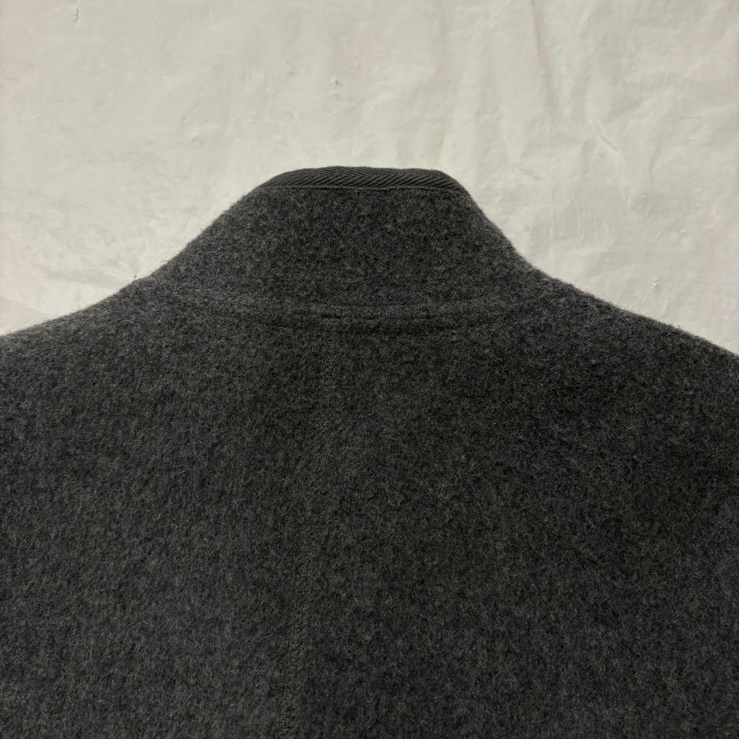 Papas+パパスプラス ステンカラージャケット毛 カシミヤ アンゴラ古着