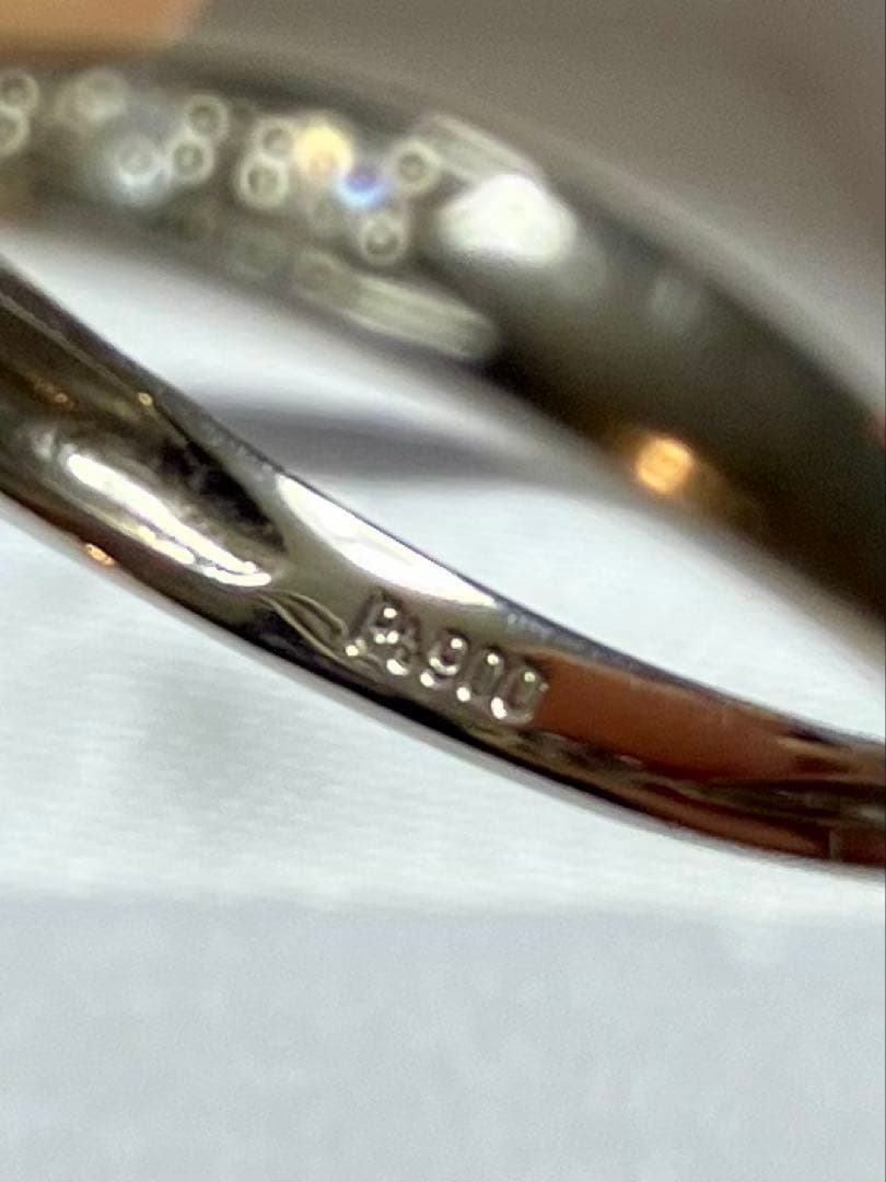 pt900＊パライバトルマリン＆ダイヤのフラワーデザインリングてす