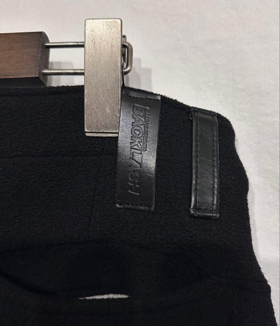 BACKLASHウールストレッチスラックスパンツ/バックラッシュレザー