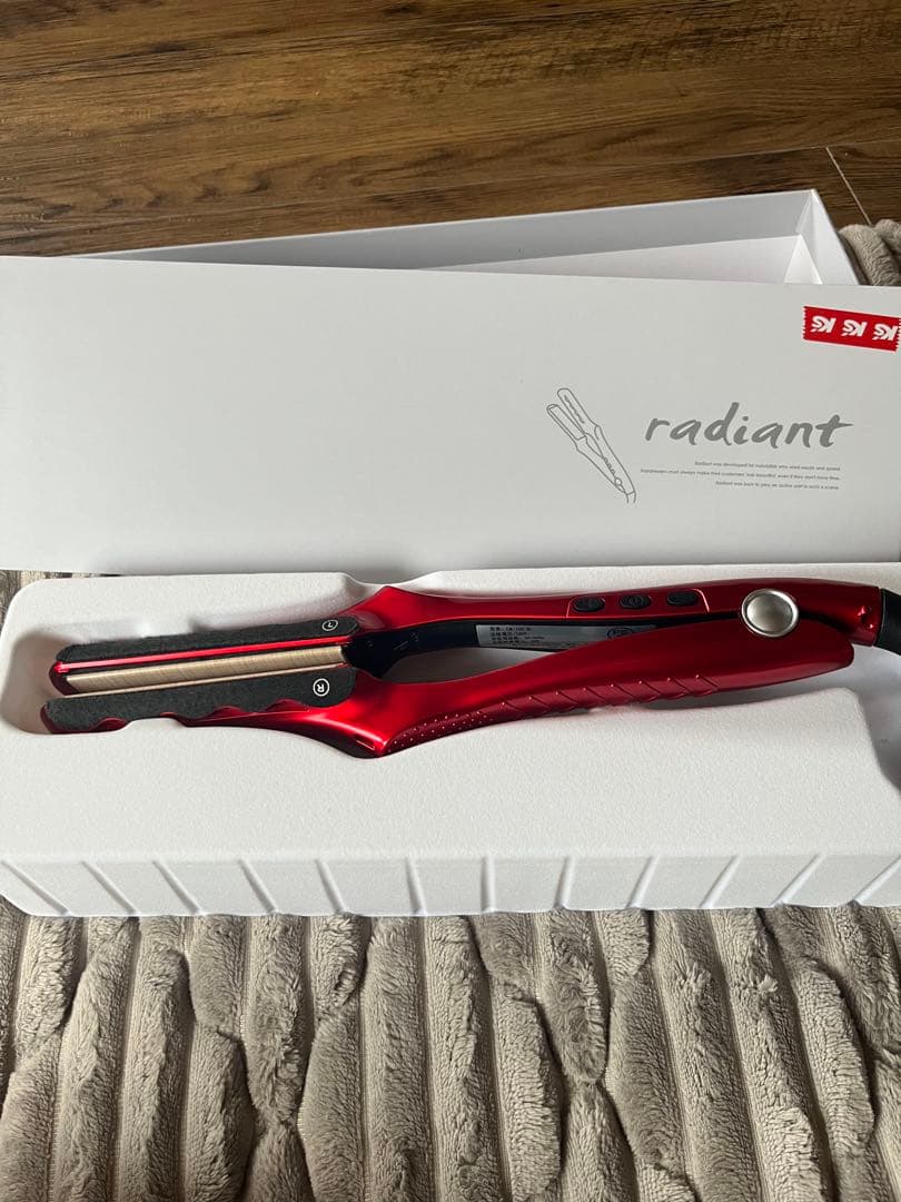 radiant LM125-R ストレートヘアアイロン 28mm レッド radiant