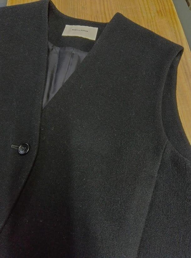 ステラシフォン☆super110 ウール ビーバー ショートベスト
