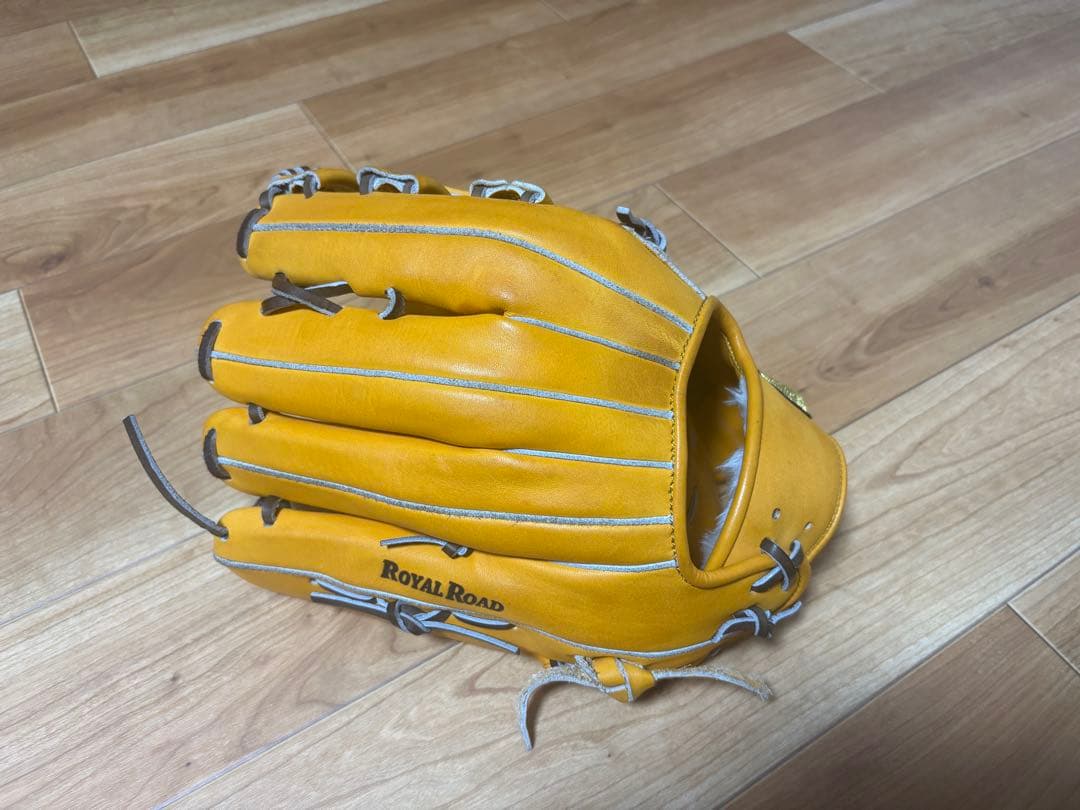 ASICS ゴールドステージ 軟式グローブ イエロー - メルカリ