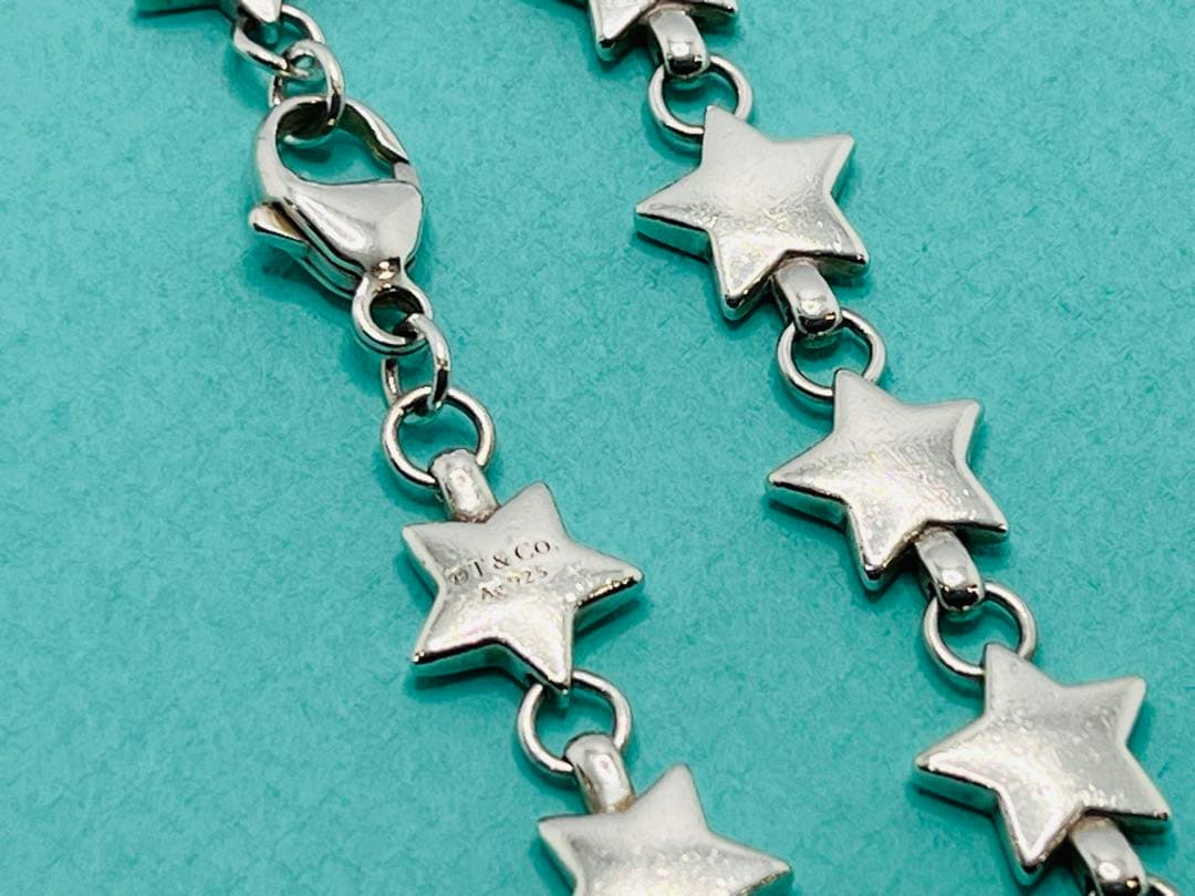 c747 美品 ティファニー×シュプリーム パフ スター ブレスレット 925