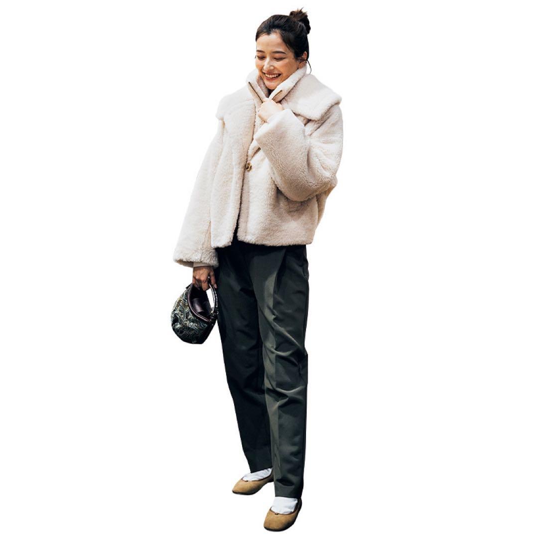 NOBLE スノーボアビッグカラーコート - メルカリ