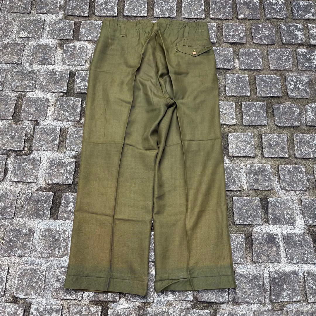 一点物 国民服 戦中 1940年代 日本製 上下セット オリーブグリーン