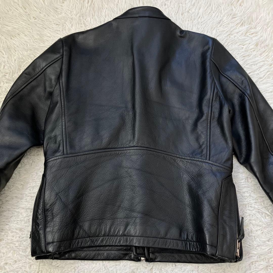 《美品珍品早い者勝ち》y'2 leatherシングルライダース本革リアルレザー