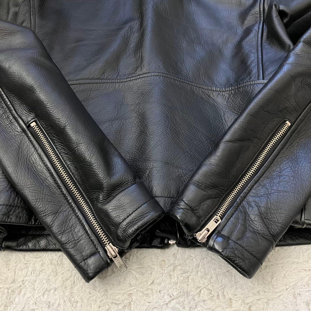 《美品珍品早い者勝ち》y'2 leatherシングルライダース本革リアルレザー