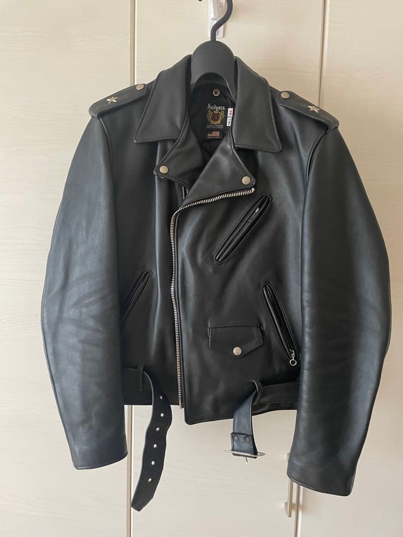 Schott ONE STAR 613UST ワンスター サイズ44 黒 楽天市場】Schott ONESTAR RIDERS TALL ショット ダブルライダース