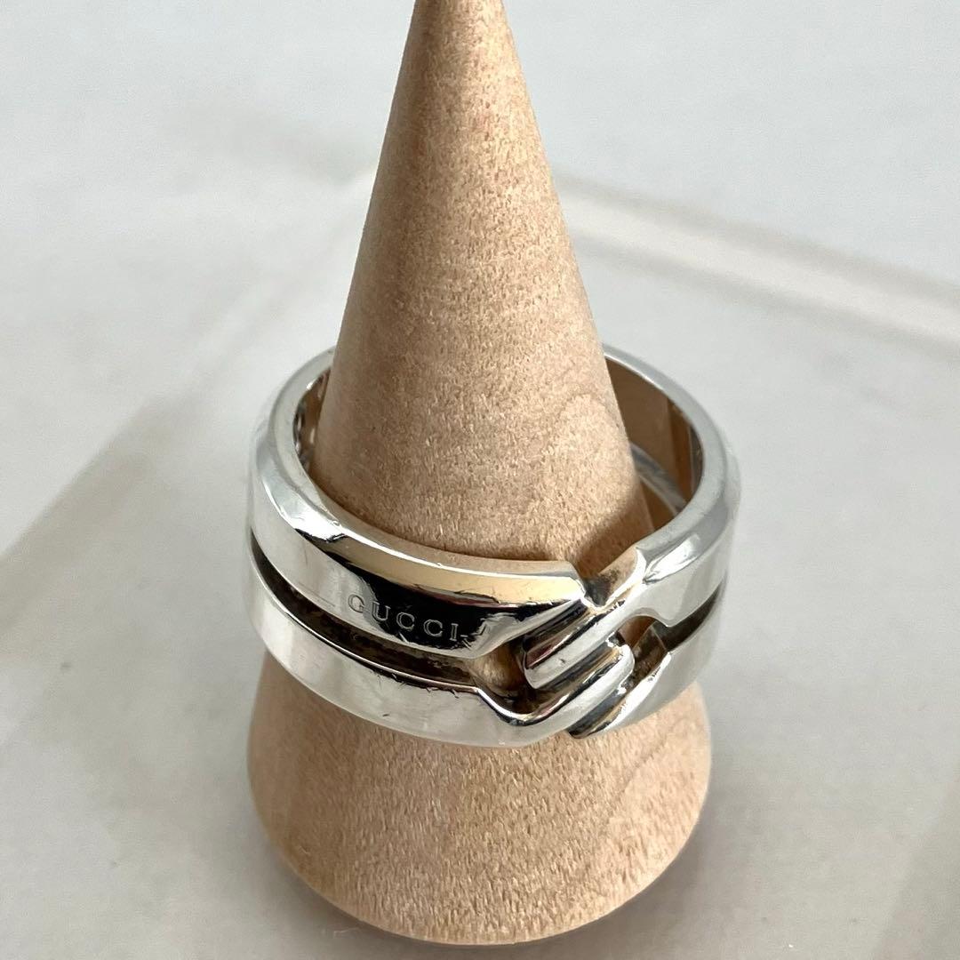 美品 GUCCI グッチ インフィニティ ノット リング Ag925 約22号 - メルカリ