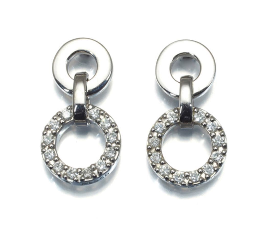 ヴァンドーム青山 ダブルサークル ダイヤモンドプラチナピアス - メルカリ