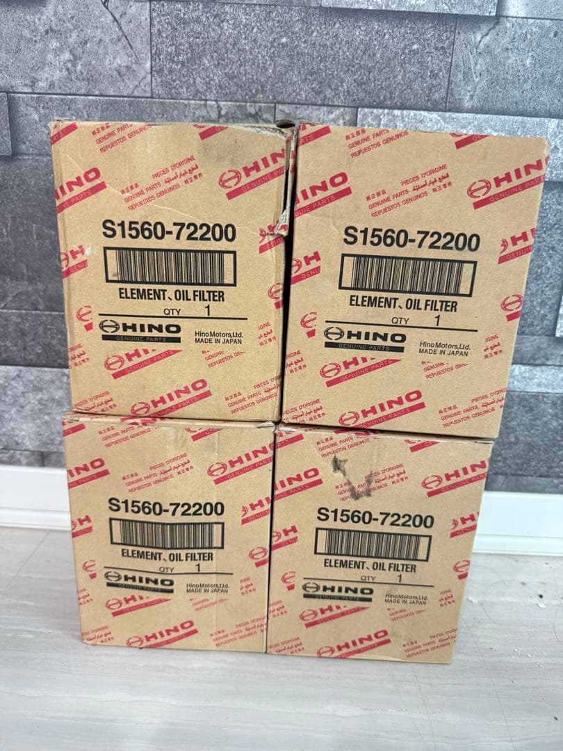 HINO 日野　オイルフィルター S1560-72200 4個セット 楽天市場】社外品 NIPPANGREEN ニッパングリーン オイルエレメント