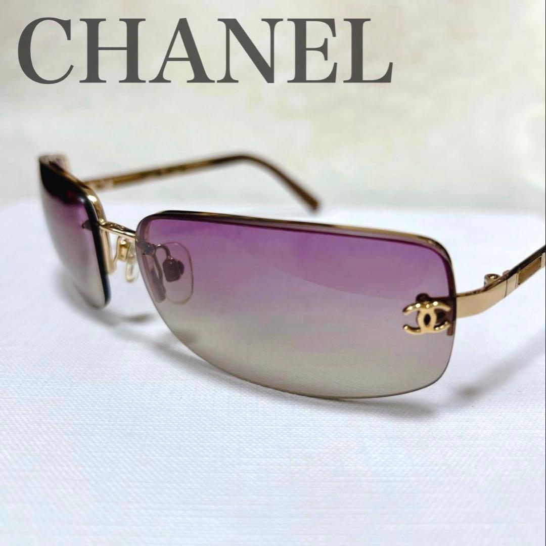 ✨希少✨CHANEL シャネル ココマーク サングラス アイウェア ハーフリム CHANEL（シャネル） サングラス アイウェア 02461 ココマーク 合成樹脂