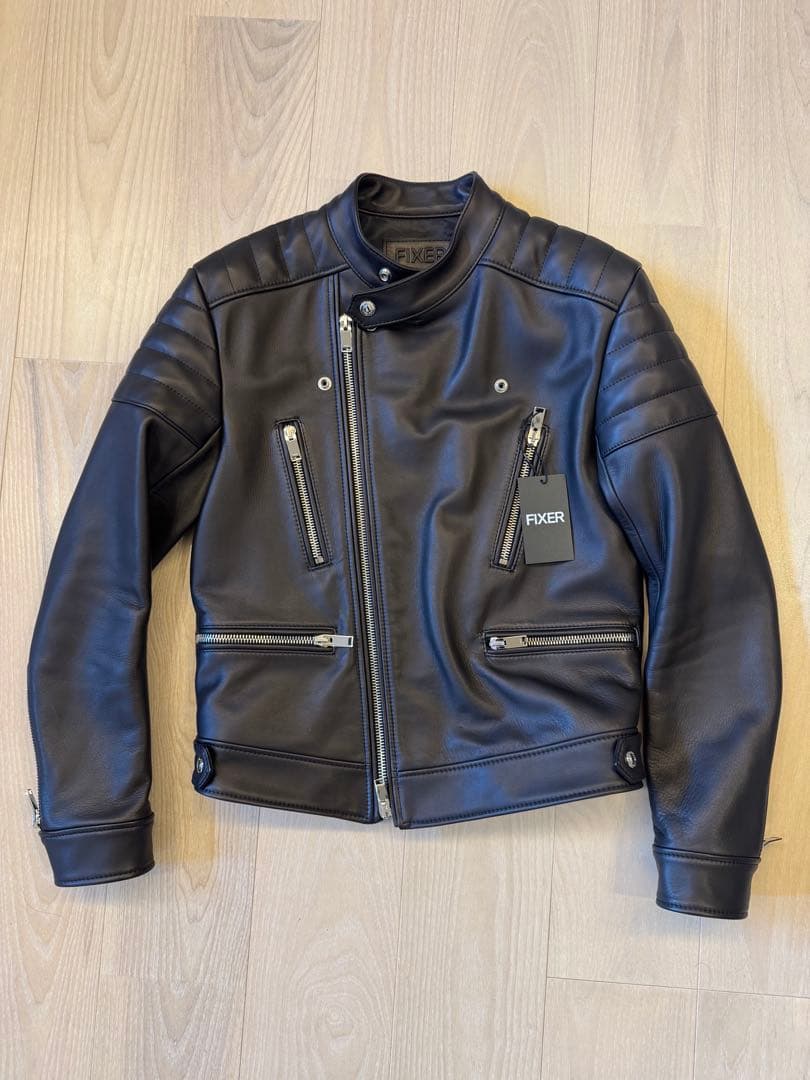 FIXER F7 セミダブルライダース カウレザー ブラック - メルカリ