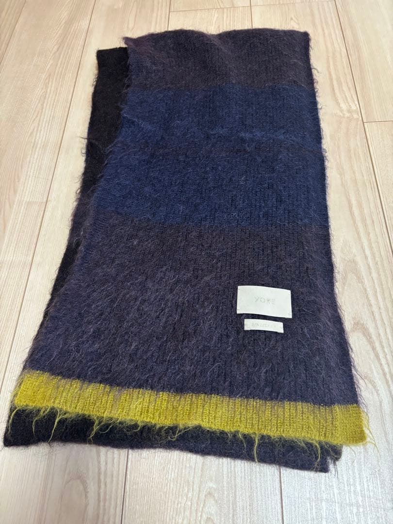 YOKE 22AW STILL BORDER MOHAIR LONG STOLE - メルカリ
