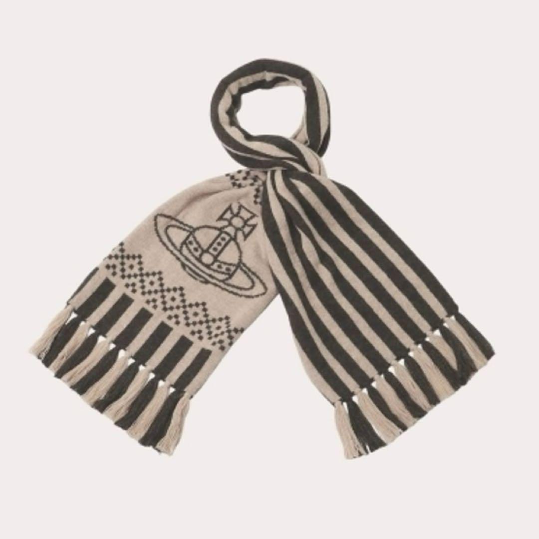 23AW ヴィヴィアンウエストウッド マフラー フリンジ アルパカ ビッグ