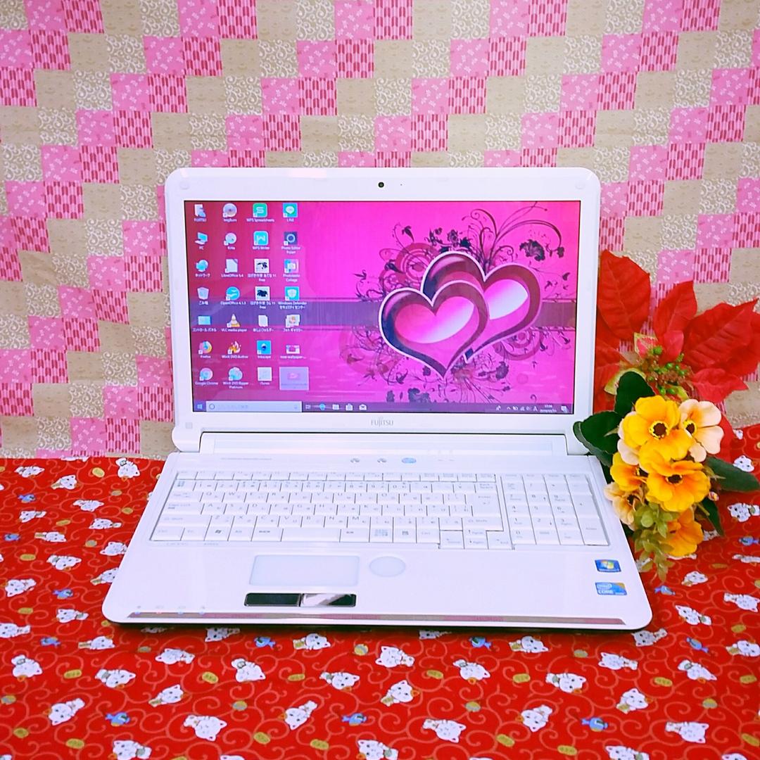 富士通/大容量500GB/Win10搭載/テレワーク可能パソコン/ソフト多数 富士通WEB MART] FMV F55-L1 : 富士通