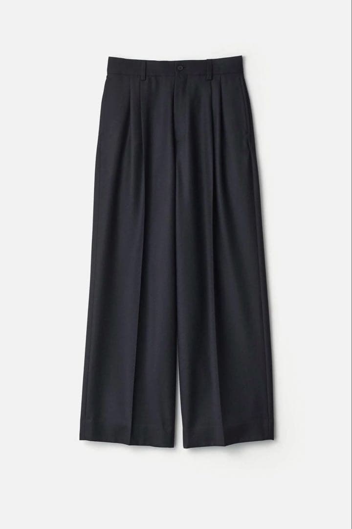 パンツ ssstein WOOL FLANNEL LONG WIDE TROUSERS Future Present - SSSTEIN | Wool Flannel Long Wide Trousers