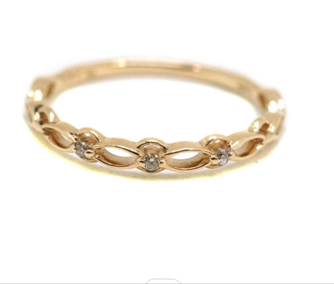 agete【アガット】リング 指輪 K10 ダイヤモンドD0.02ct　11号 11号 新品 アガット オパール&ダイヤモンド リング agete K10｜Yahoo