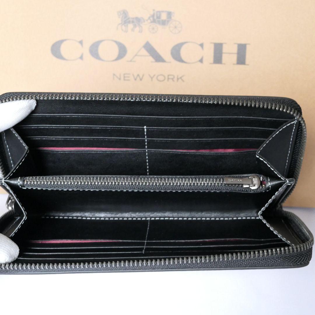 新品 COACH コーチ 長財布 スタープリント シグネチャー CW296
