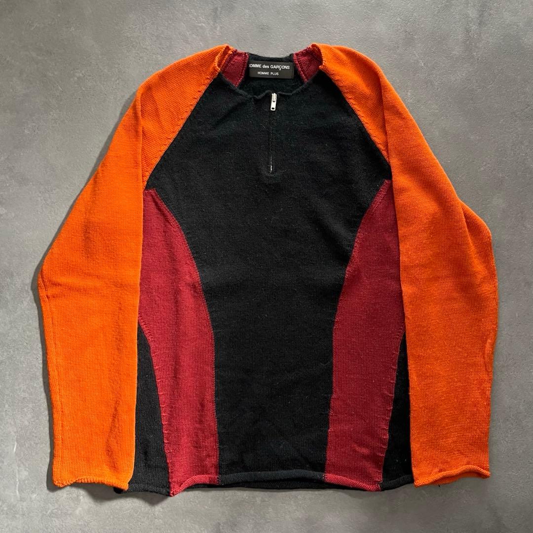 コムデギャルソンオムプリュス〈ドッキングニットセーター 2003AW