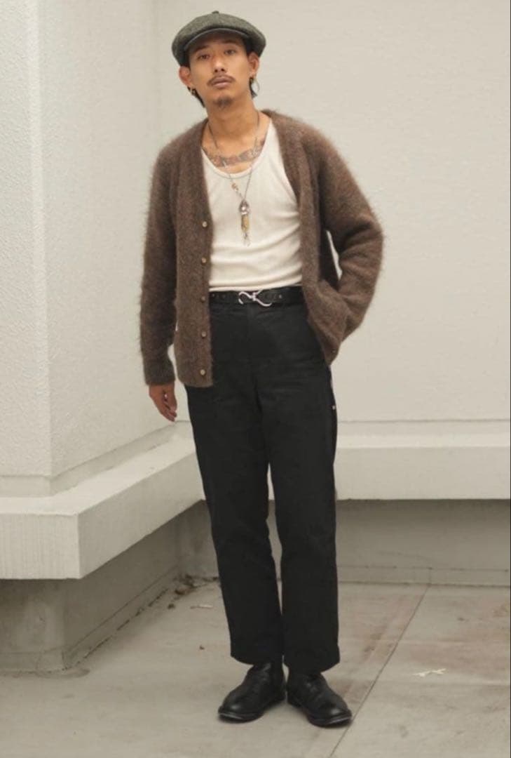 schott モヘア モヘヤ カーディガン ブラウン Lサイズ MOHAIR KNIT CARDIGAN/モヘア ニットカーディガン | Schott（ショット