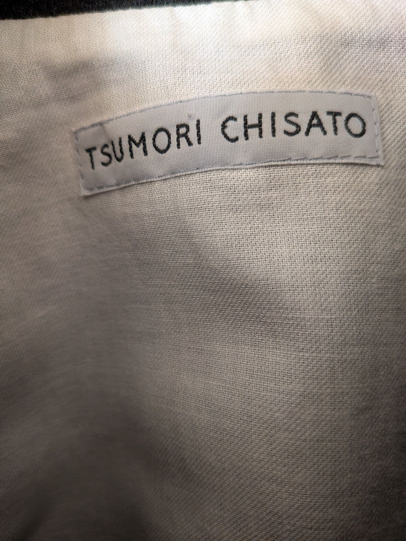 TSUMORI CHISATO ダークグレー ジャケットセーラ衿裏地綿
