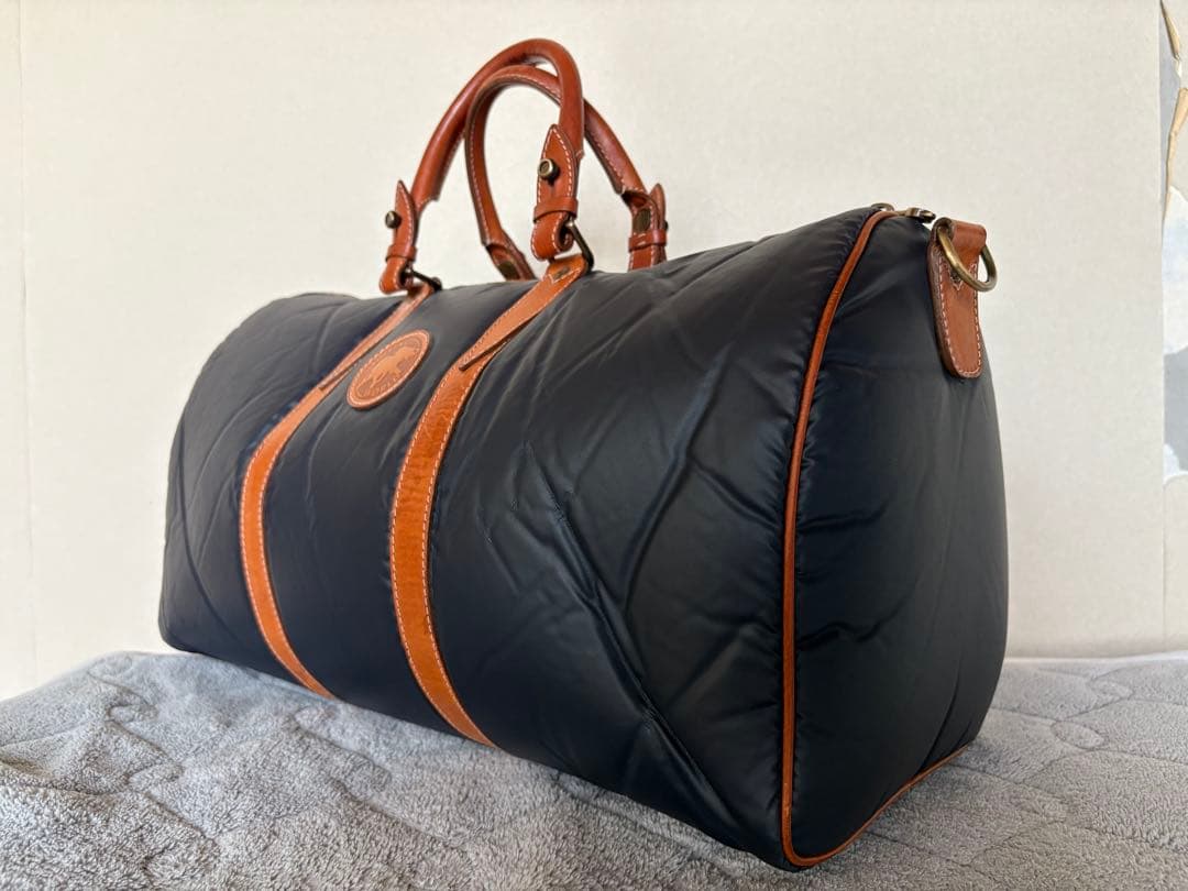 HUNTING WORLD ボストンバッグ ネイビー 2way バチュークロス - メルカリ