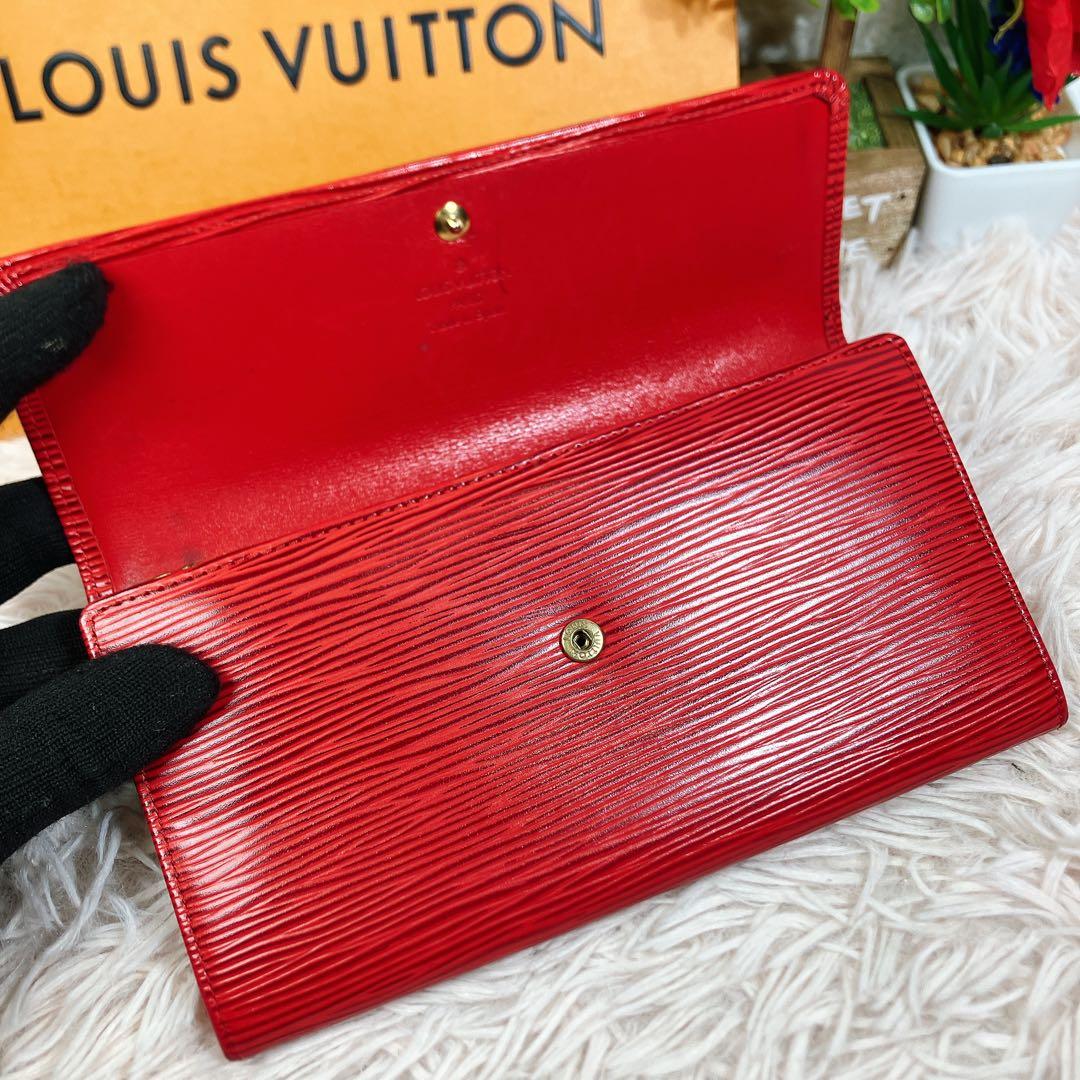 美品 ルイヴィトン エピ ポシェット ポルトモネ クレディ 長財布